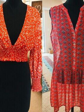 BUNDLE OF 2 LARGE TOPS NWOT